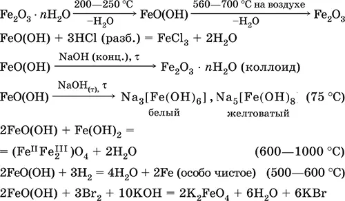 Получение осаждение из раствора солей железаIII гидрата Fe 2O 3nН 2O и его - фото 93