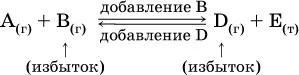 Смещение равновесия вправо можно было вызвать добавлением избытка реагента А - фото 392