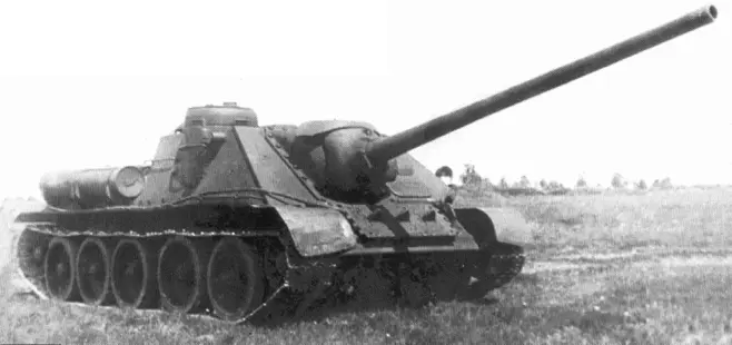 САУ СУ100 1944 г Средний танк Т3476 образца 1942 г с шестигранной - фото 176