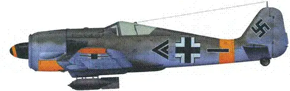 FW190F2 командира 1ISG2 майора Гейнца Франка Самолет был брошен на аэродроме - фото 40