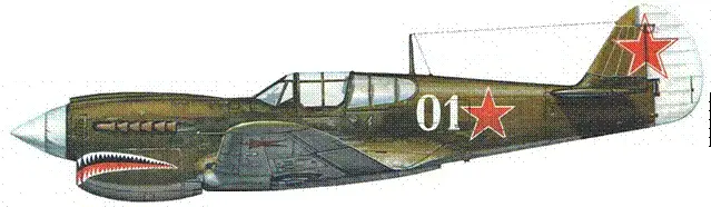 Р40К из состава 7го ИАП ВВС ЧФ Аэродром Сокологорное апрельмай 1944 г - фото 43