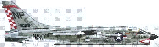 F8E сер 150924 командноа эскадрильи VF211 коммандера Гарольда Мэрра - фото 78