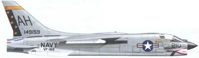 F8E сер 149159 командира эскадрильи VF162 коммандера Ричарда Беллинджера - фото 84