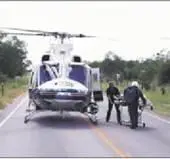 Использование вертолета Bell412 для эвакуации пострадавших в автомобильной - фото 37