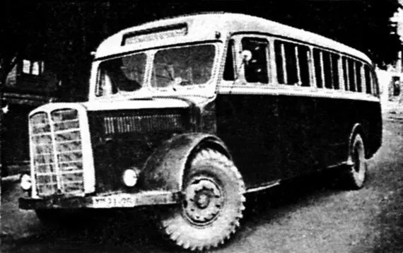 Трофейный пассажирский автобус на шасси Заурер ВТ4500 с резиной большей - фото 95