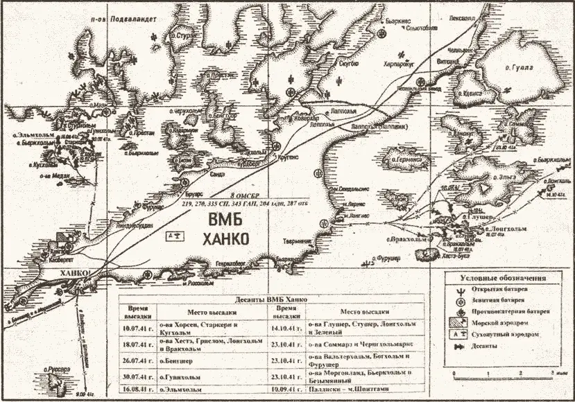 Десанты военноморской базы Ханко в 1941 г Десанты морских стрелковых бригад - фото 79