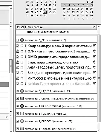 В категории Проекты содержатся головные задачи по абсолютно всем проектам в - фото 186