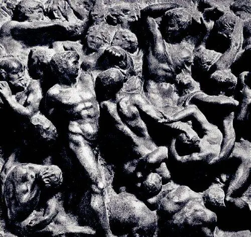 Фрагмент барельефа Битва кентавров работы Микеланджело Граф Джованни Пико - фото 9