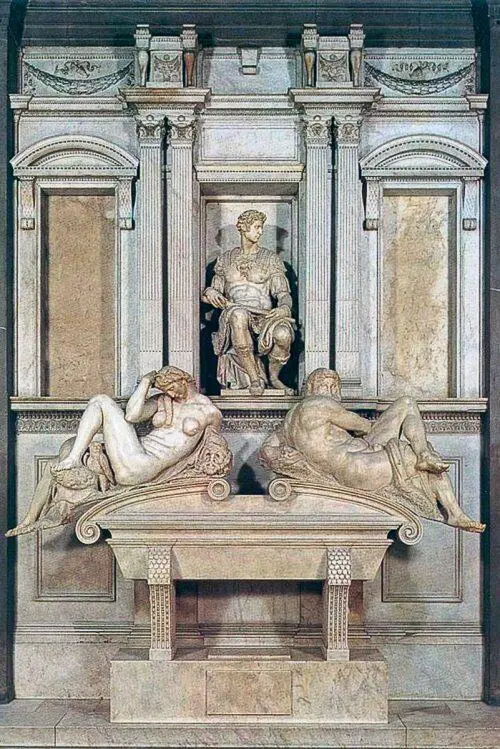 Саркофаг Джулиано де Медичи работы Микеланджело Портрет Микеланджело работы - фото 43
