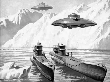 Так что красивые рисунки где этот диск изображен над антарктической базой - фото 53