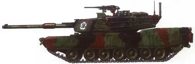 Танк М1 Абрамс 3й танковой дивизии США ФРГ 1989 г Танк М1А1 Абрамс - фото 29