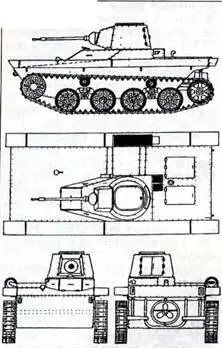 Легкий танк PZInz130 При боевой массе танка 392 т двигатель мощностью 95 л - фото 37