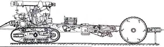 203мм гаубица 64 в походном положении при раздельной возке Лафетная - фото 60