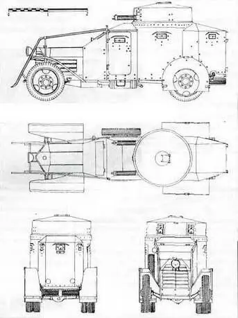 Бронеавтомобиль АнсальдоЛянчиа IZM обр 1917 г Италия Неожиданно долгой - фото 44