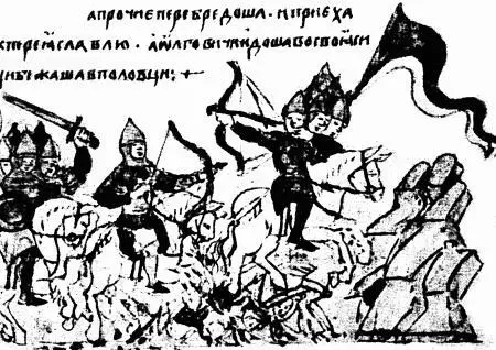 Трудно сказать насколько достоверно летописные миниатюры изображают лучников - фото 78
