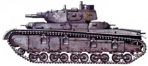 Тяжелый многобашенный танк PzKpfw NbFz 1940 г Сверхтяжелый танк PzKpfw - фото 61
