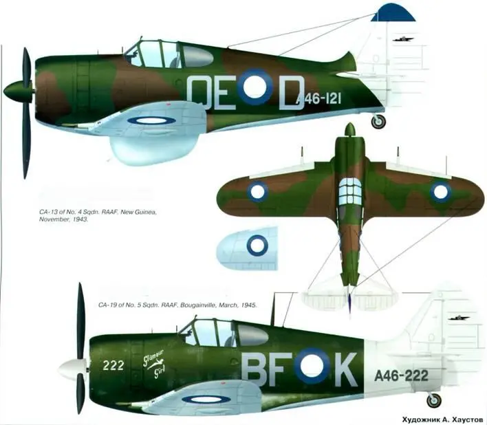 СА13 из 4й АЭ Королевских ВВС Австралии Новая Гвинея ноябрь 1943 г СА19 - фото 127