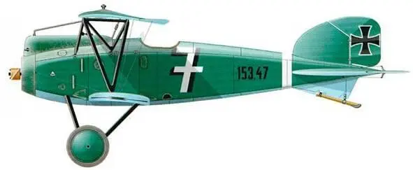 Albatross DIII cn 15347 55я истребительная эскадрилья январь 1918 - фото 27