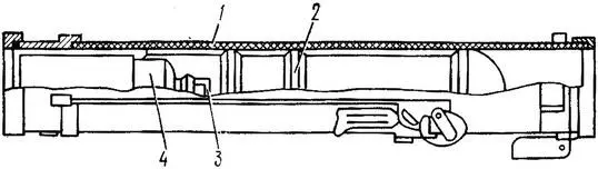 Рис 2 Устройство 93мм реактивного пехотного огнемета РПОА 1 контейнер 2 - фото 2