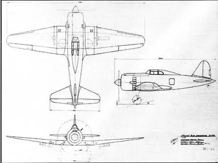 Общий вид И М71 Компоновочная схема И М71 Последний тип истребителя - фото 64
