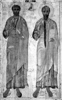 Рис 73 Русская икона Апостолы Пётр и Павел XII середина XIII века Из - фото 283