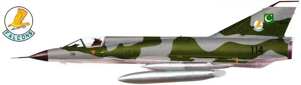 Mirage IIIEP из 5й АЭ ВВС Пакистана F6 из 23й АЭ ВВС Пакистана - фото 127