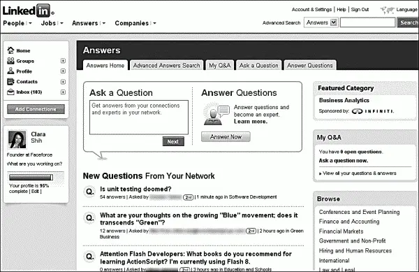 Рис 64LinkedIn Answers позволяет членам сообществ LinkedIn размещать - фото 47