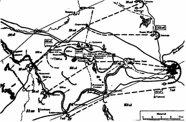 Карта 10 Боевые действия 186й стрелковой дивизии в июле 1941 года Имевшая - фото 10