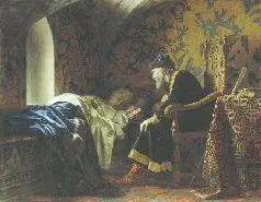 Царь Иоанн Грозный у смертного ложа его жены Василисы Худ Гр Седов 1875 г - фото 33