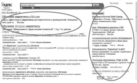 Рис 410Контекстная реклама в результатах поиска на Яндексе Она размещена и - фото 27