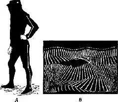 Рис XIII4 А испытуемый в черном костюме с белой тесьмой Б - фото 148
