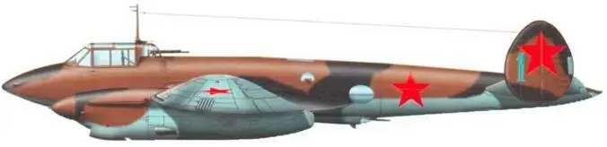 Пе2 из состава 12го ГвБАП ВВС Балтфлота Ленинград июнь 1944 г - фото 132