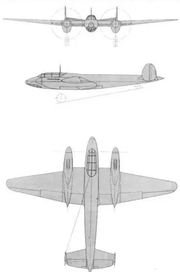 Схема самолета ДБ2ВК108 ДБ2ВК108 в заводском цеху В августе 1944 г - фото 69