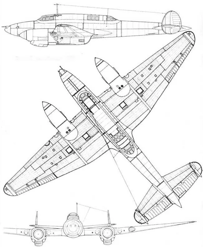 Тяжелый истребитель 100 Двигатель М105ТК на самолете 100 хорошо видна - фото 7