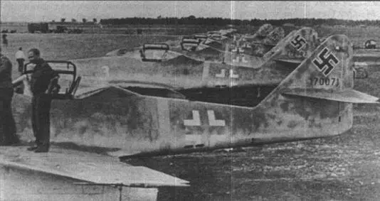 Линейка истребителей испытательной команды Этот Me 262 истребители союзников - фото 70