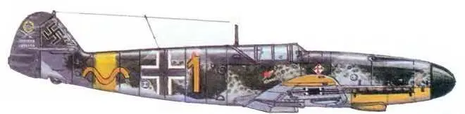 Истребитель Мессершмитт BF10962 Германа Графа командира 9го отряда 52 - фото 65
