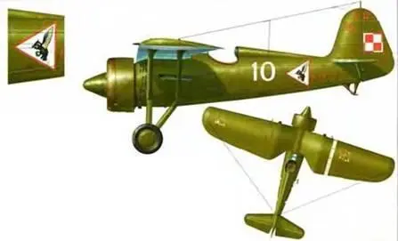 PZL Р 11с подпоручика Йозефа Дудыла из 113й AЭ ВВС Польши Аэродром Понятов - фото 107