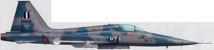 F5A из 343й эскадрильи ВВС Греции июль 1974 г F102А из 142й эскадрильи - фото 83