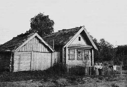 Типичная деревенская изба в Подмосковье 1900 г Другие волости были столь же - фото 12