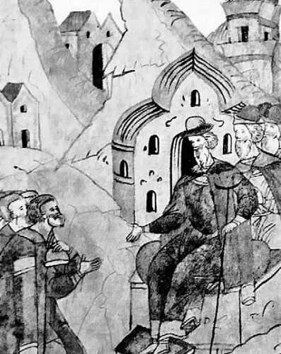 Иван III раздает поместья Миниатюра XVI в Однако в Московском уезде к XIVXV - фото 54