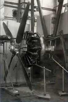 Винтомоторная установка самолета СХ1 с двигателем АШ62ИР на испытательном - фото 5