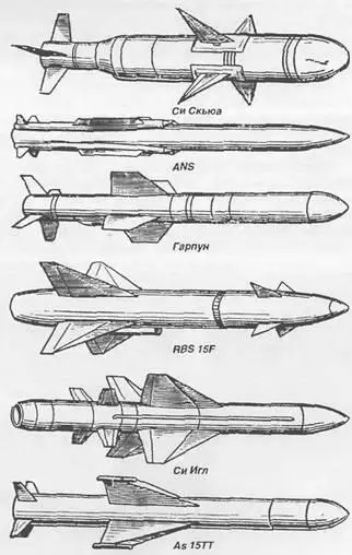 Английская противокорабельная ракета Си Скьюа В 1981 г на вооружение - фото 279