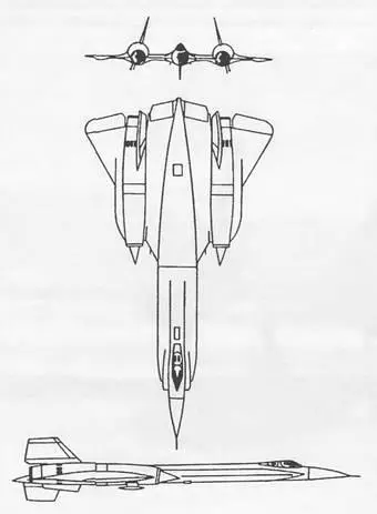 Самолет SR71A выполнен по схеме бесхвостка с крылом плавно сопрягающимся с - фото 508