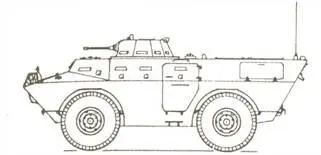 Бронетранспортер V200 Колесная формула 4x4 Боевая масса кг 7300 Длина м 561 - фото 84
