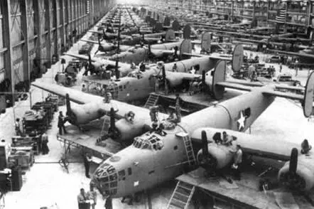 Массовое производство В24 на зоводох Форда в Долласе B24D из состава - фото 58