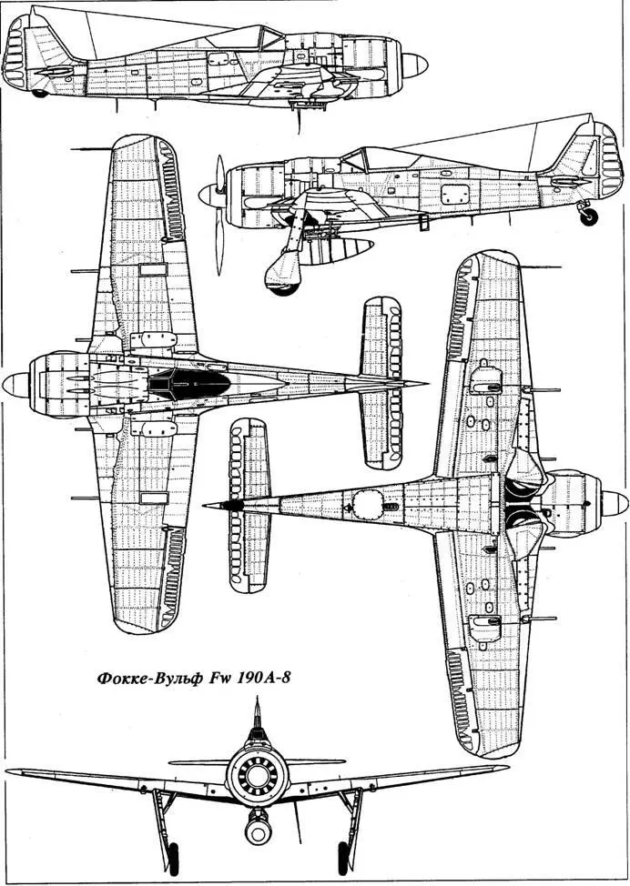Специально для ПВО рейхавыпускался сильно бронированный Fw 190А8 с - фото 132