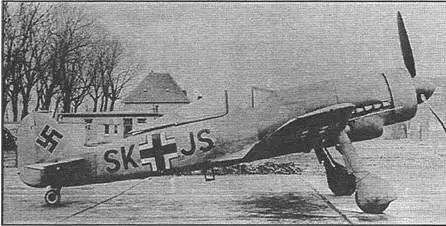 Один из прототипов серии С Fw 190VJ3 ПредсерийныйFw 190V18 кенгуру - фото 141
