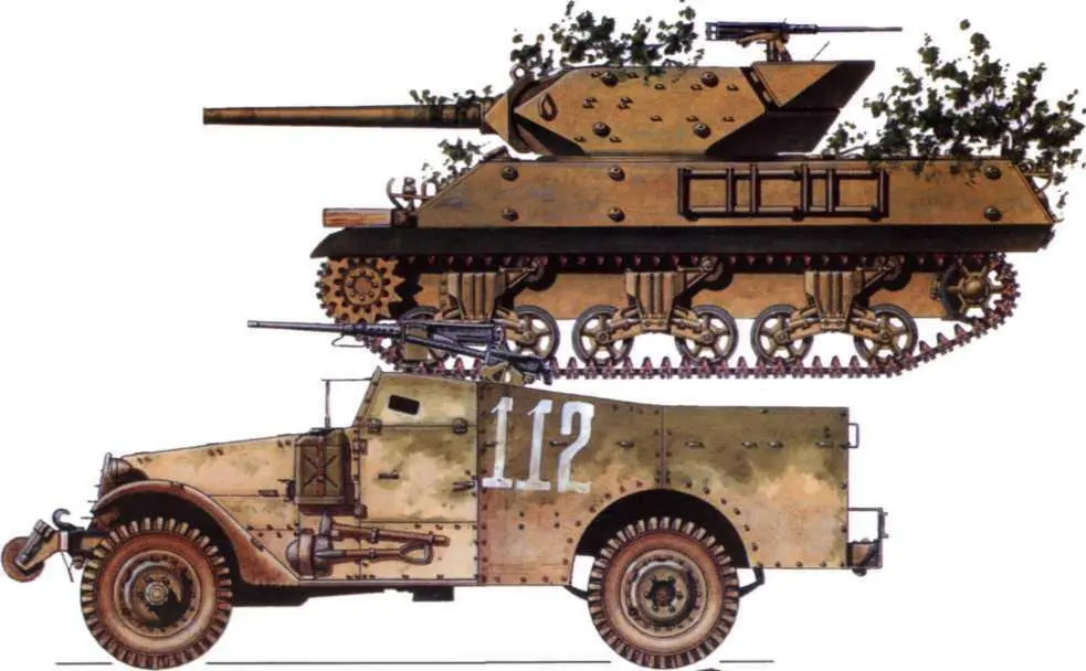 Первый рисунок М10 1223й полк самоходной артиллерии 29го танкового корпуса - фото 105