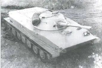 Серийный плавающий танк ПТ76 1952 г Модернизированный плавающий танк - фото 108