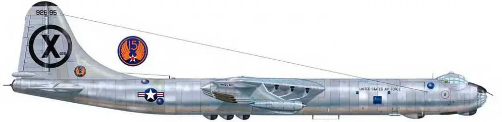 RB36D из 5го авиакрыла стратегической разведки 15й ВА ВВС США 1953 г - фото 45